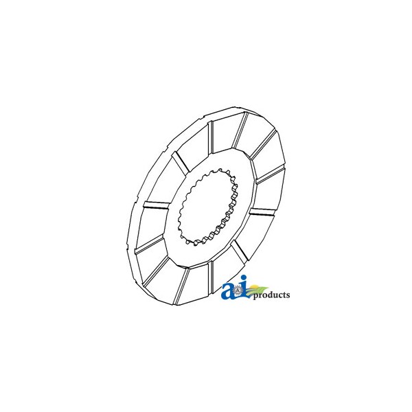 Disc, Bonded Brake 7" x7" x0.5"